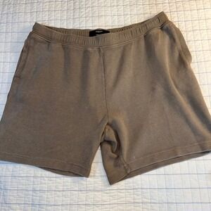 Primark Mens Oversized Fit Waffle Knit Shorts Stone Tan XL New With Tags